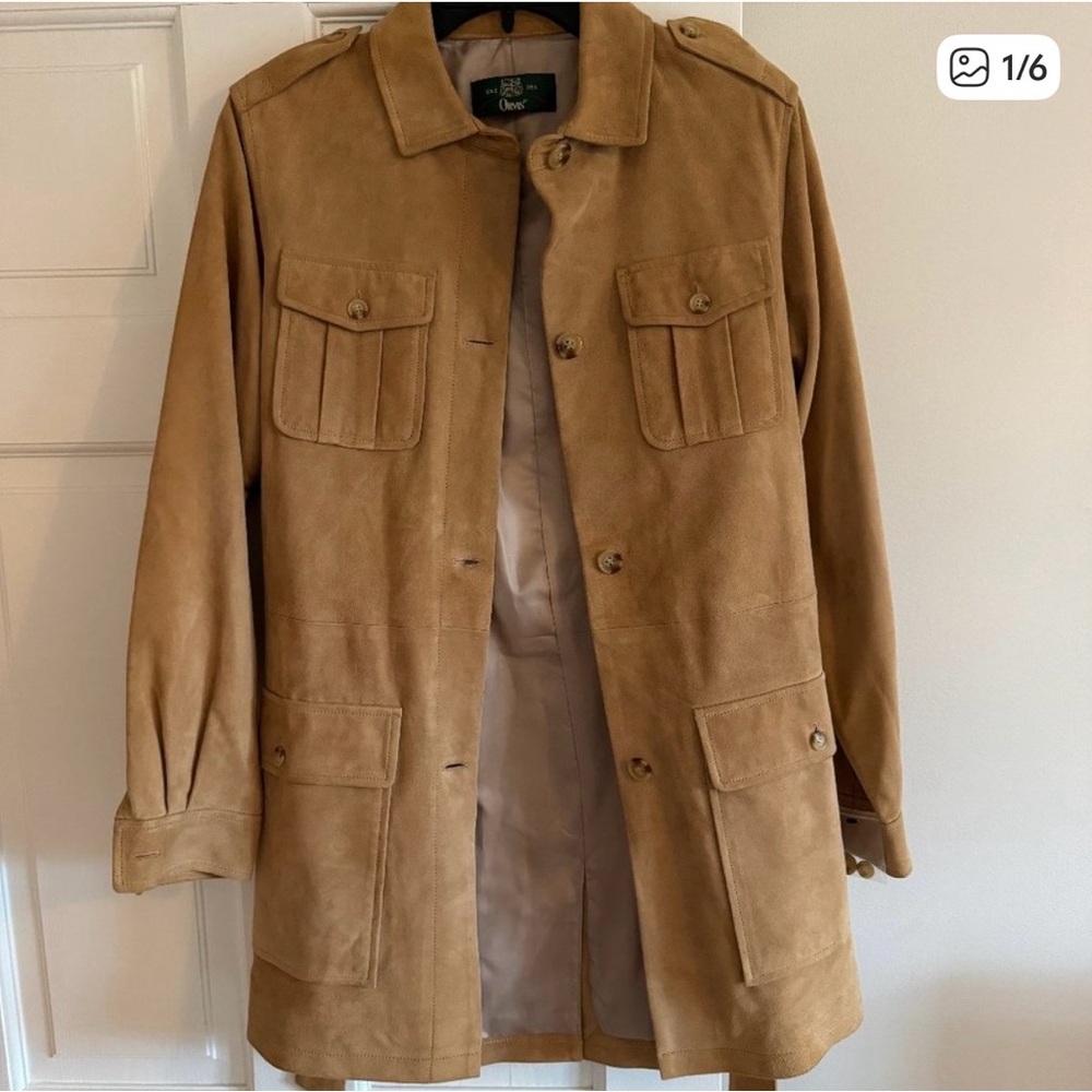 Orvis Tan suede coat